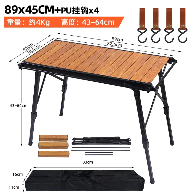 Outdoor Aluminium Platte Tisch Frühlingsrolle Tisch Camping Klapp Tragbare Hebbare Picknick Grill Tische IGT Mobile Küchentische