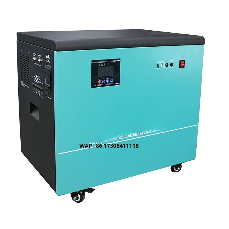 Home Portable All-in-one Off-grid Solar Power System 48V 51.2V 6KWh Lithium Ion Battery Energy Storage MPPT Pure Sine Wave