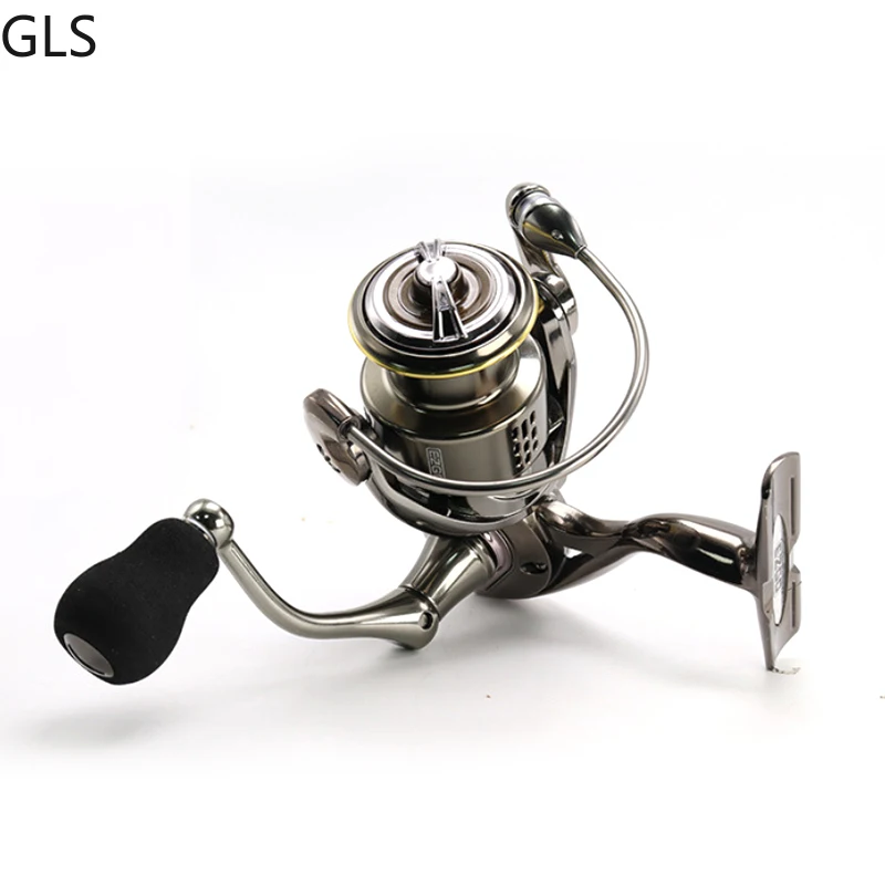 GLS 1000-6000 Series Aluminum Alloy Spool 9+1BB Spinning Wheel Gear Ratio 5.2:1/4.7:1 High Speed Carp Fishing Reel