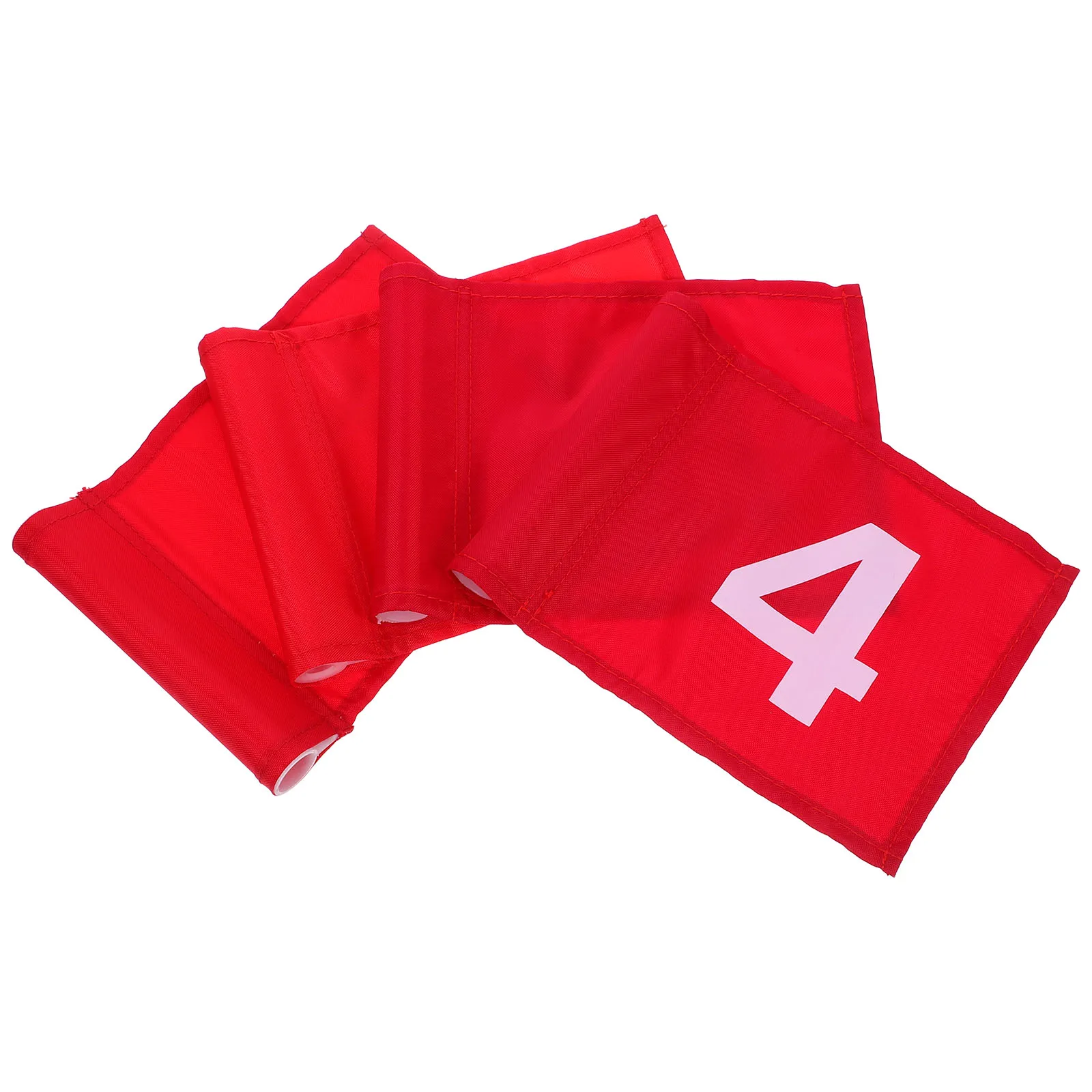 

4pcs Golfing Numbered Training Flags Lightweight Portable Practice Course Flags For Putting Green Accuracy Compact Durable