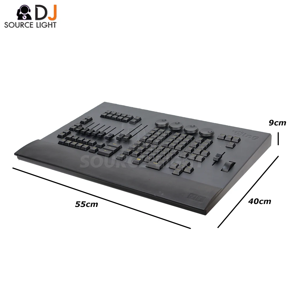 Console d'aile de commande, contrôleur de lumières de scène dmx512, console d'éclairage dj avec Flight Case pour DJ Disco, lavage de faisceau à tête mobile