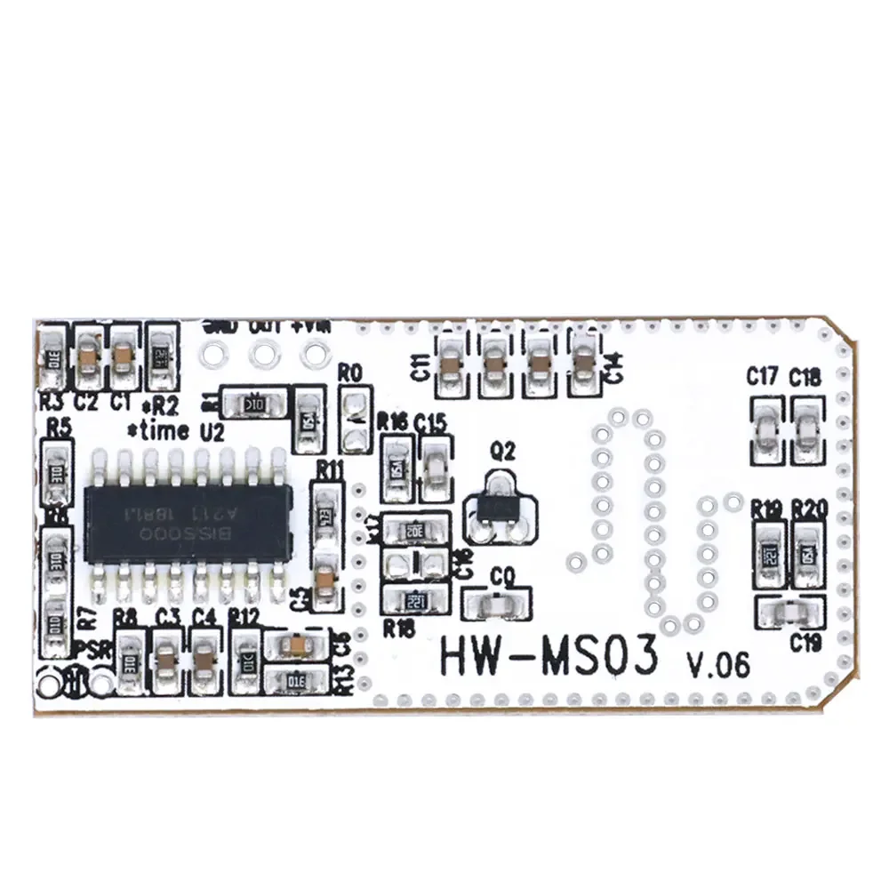 HW-MS03 Pro Dwuzakresowy mikrofalowy moduł czujnika radarowego 2,4 GHz/5,8 GHz do wykrywania ruchu Arduino/Raspberry Pi