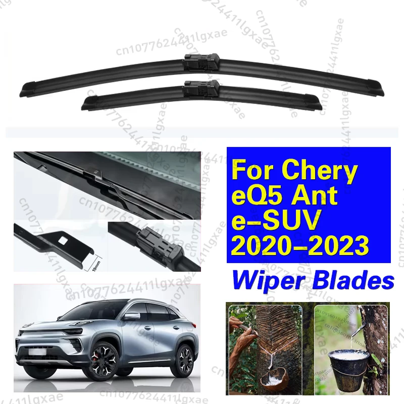 

2PCS For Chery eQ5 Ant e-SUV 2020-2023 Front Wiper Blades Windshield Windscreen Window Cutter Accessories 2021 2022 2023 23"+19"