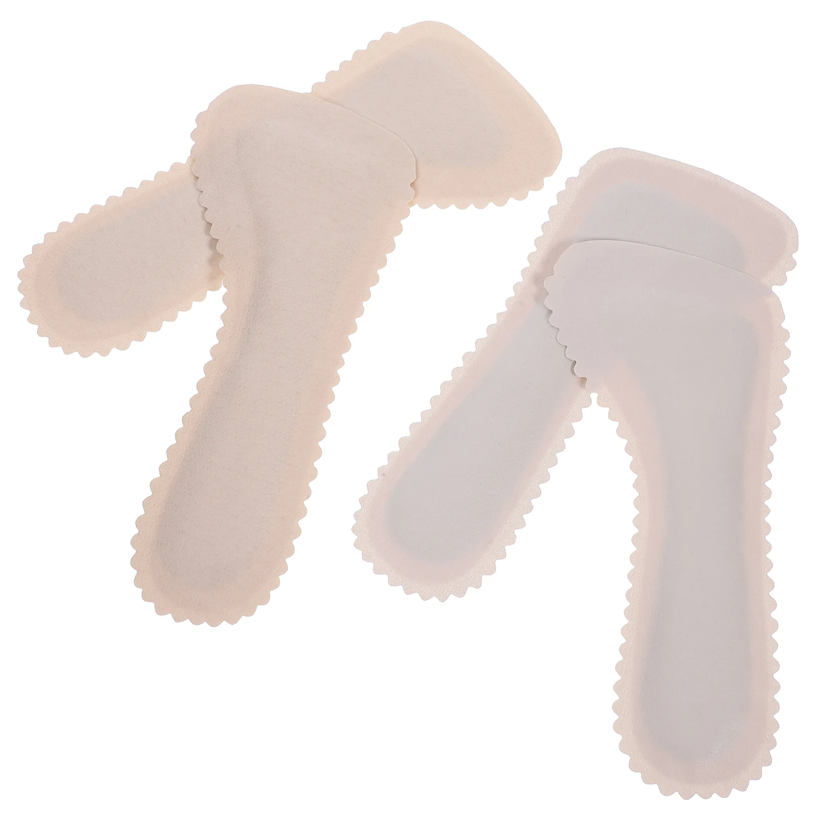 2Pairs High Heels Insoles Cork Material Dry Wood Texture Shoe Inserts Women Non-Slip Comfortable Walking Support Absorption