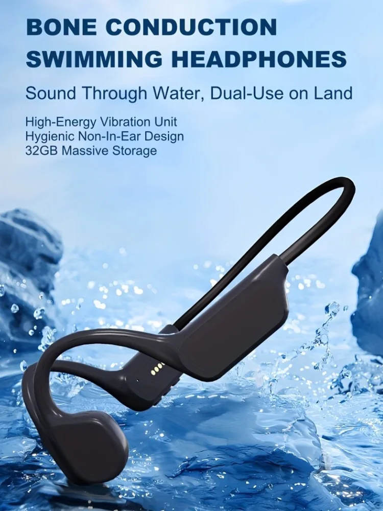AliExpress Astrowind IPX8 Waterproof Swimming Headphones 32GB Wireless Bone Conduction Earphone Bluetooth 5.4 Headset For Diving Sports Cycling