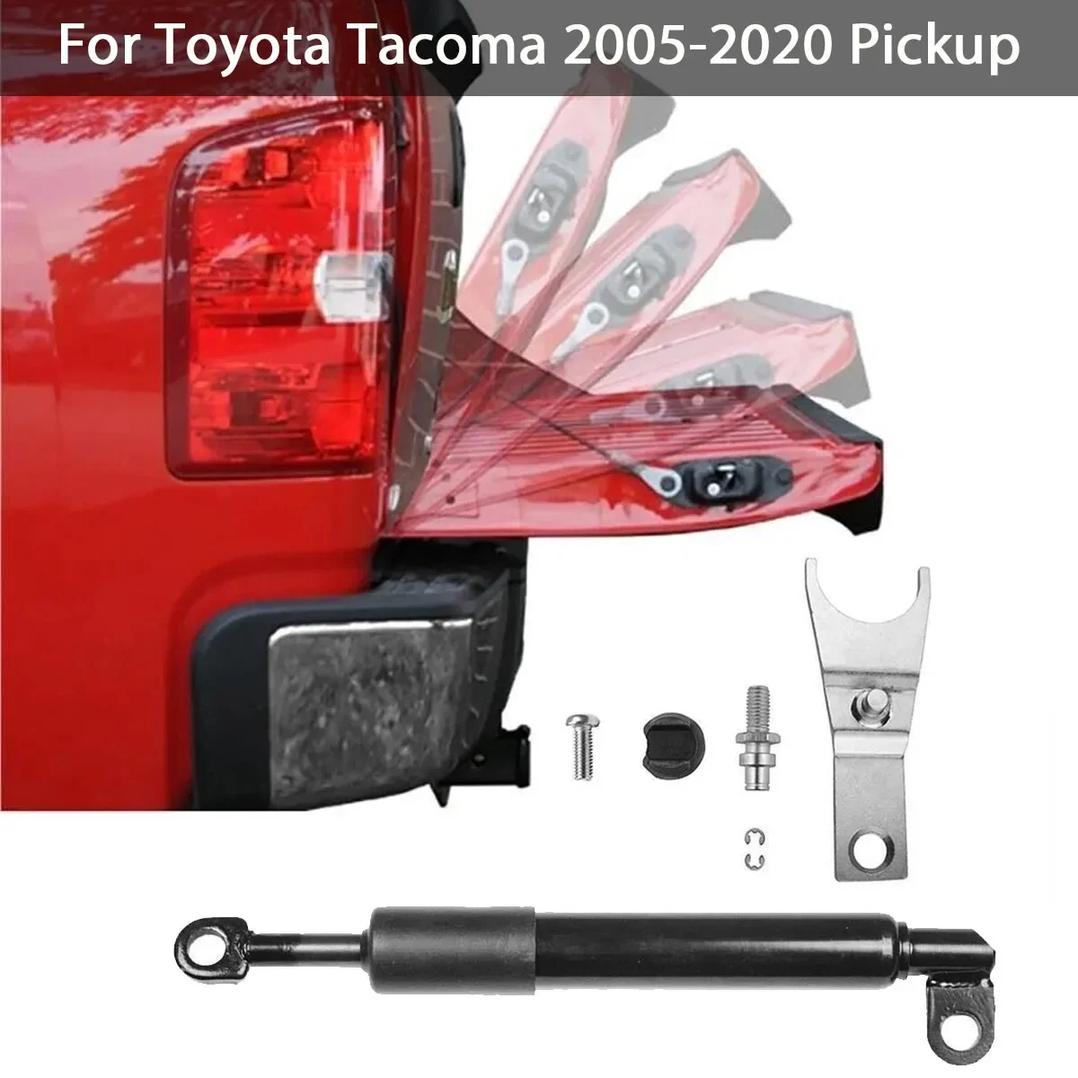 For Toyota Tacoma 2005-2020 Rear Tailgate Shock Assist Slow Down Damper Rod Bar Gas Strut Support Lift Car Tuning Accessories