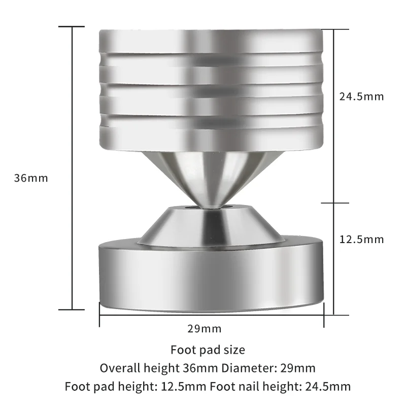 4set HiFi foot nail hifi foot pad 304 stainless steel audio shock absorber tripod CD tube amplifier speaker terminal