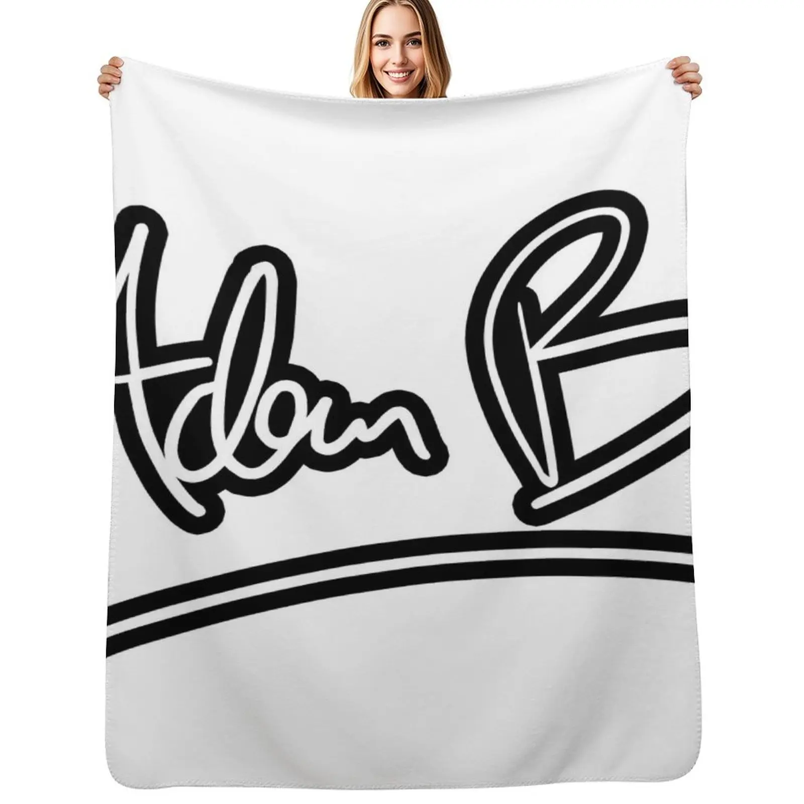 

Adam B Merch Adamb Logo Throw Blanket Decorative Soft Throw Blanket for Couch Sofa