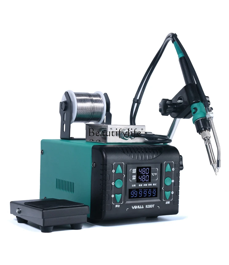 Semi-automatic Floating Machine Pedal Type Constant Temperature Automatic Tin Outlet Electric Soldering Iron Sets