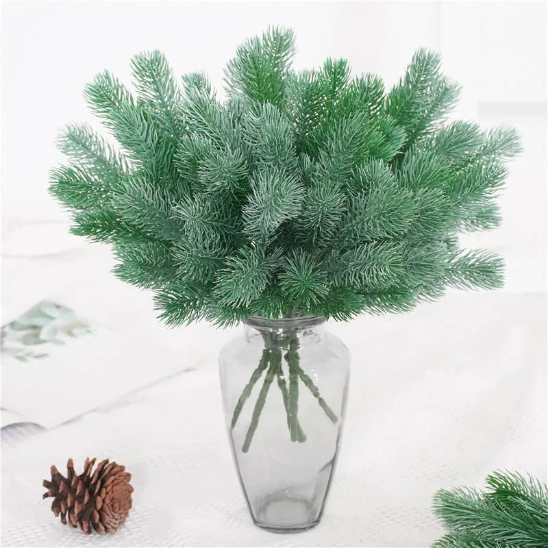 Artificial Green Cypress Tree Leaf Pine Needle Leaves Branch Christmas Wedding Home Office Hotel Decoration