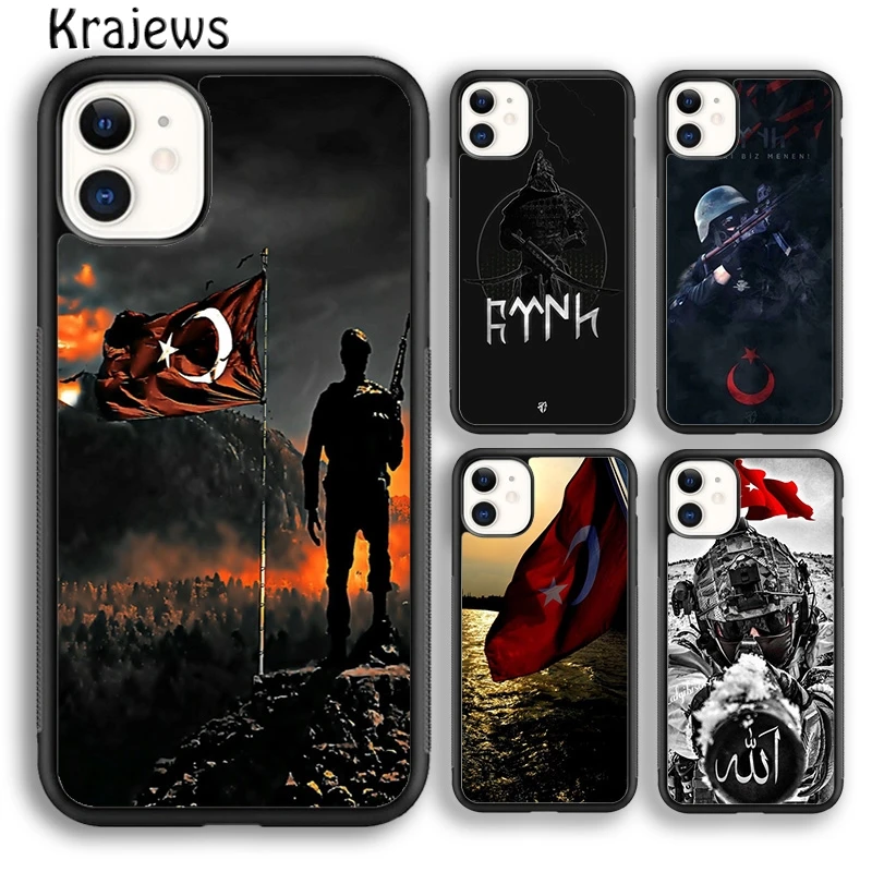 Krajews Turkei Turkey Ataturk Flag ISTAMBUL ANTALYA Phone Case For iPhone 16 15 SE2020 14 7 8 plus 11 12 13 pro max Fundas