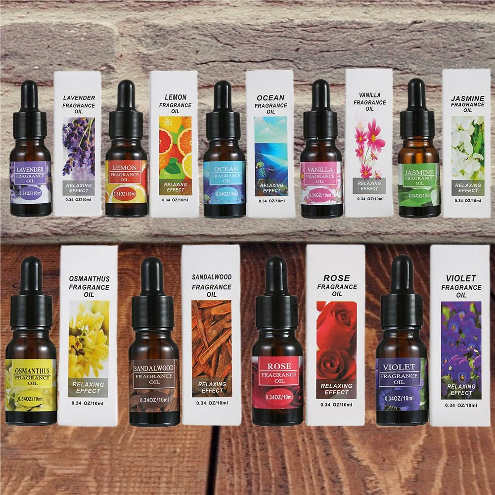 10ML Car Perfume Refill Liquid Flavor Essential Oil With Dropper Car Air Freshener Refill For Air Humidifier Home Auto Fragrance