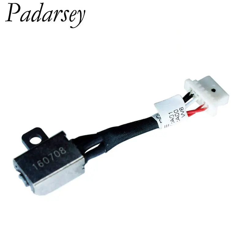 เปลี่ยน Padarsey DC-In แจ็คปลั๊กคอนเนคเตอร์สำหรับ Dell Inspiron 11 3162 P24T 3168 I3162-0000 GDV3X 450.07604.0001