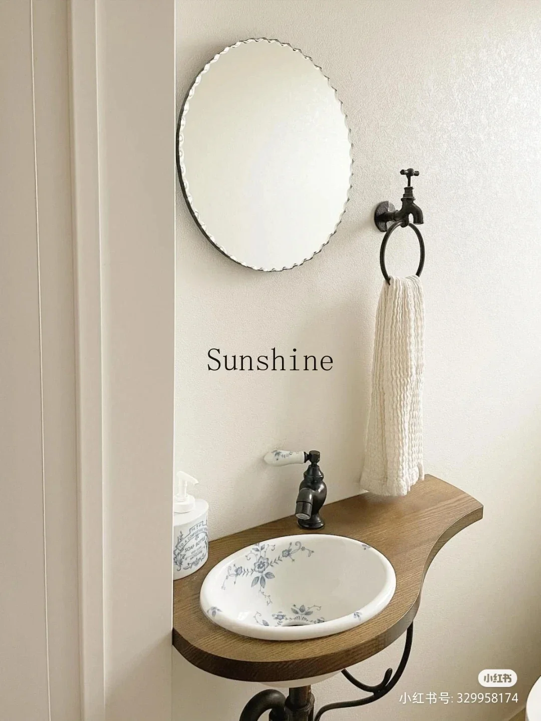 YRound small wash basin French style suitable for small bathroom wash basin