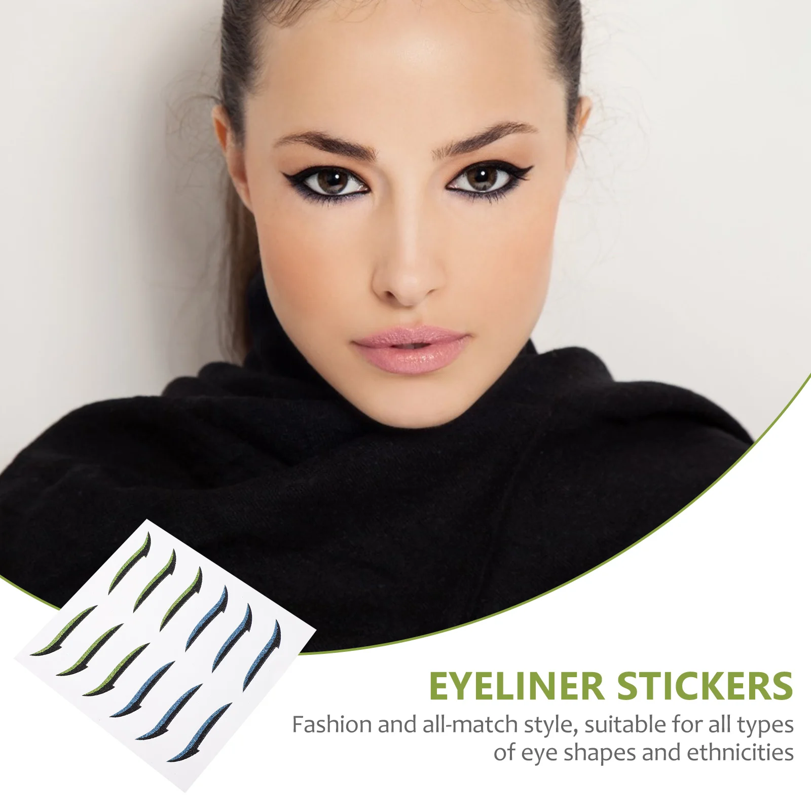 

12 Pairs Double Eyelid Stickers 6 Pairs per Sheet 2 Sheets Waterproof Sweatproof Eye Makeup Stickers Reusable Eyeliner Tapes