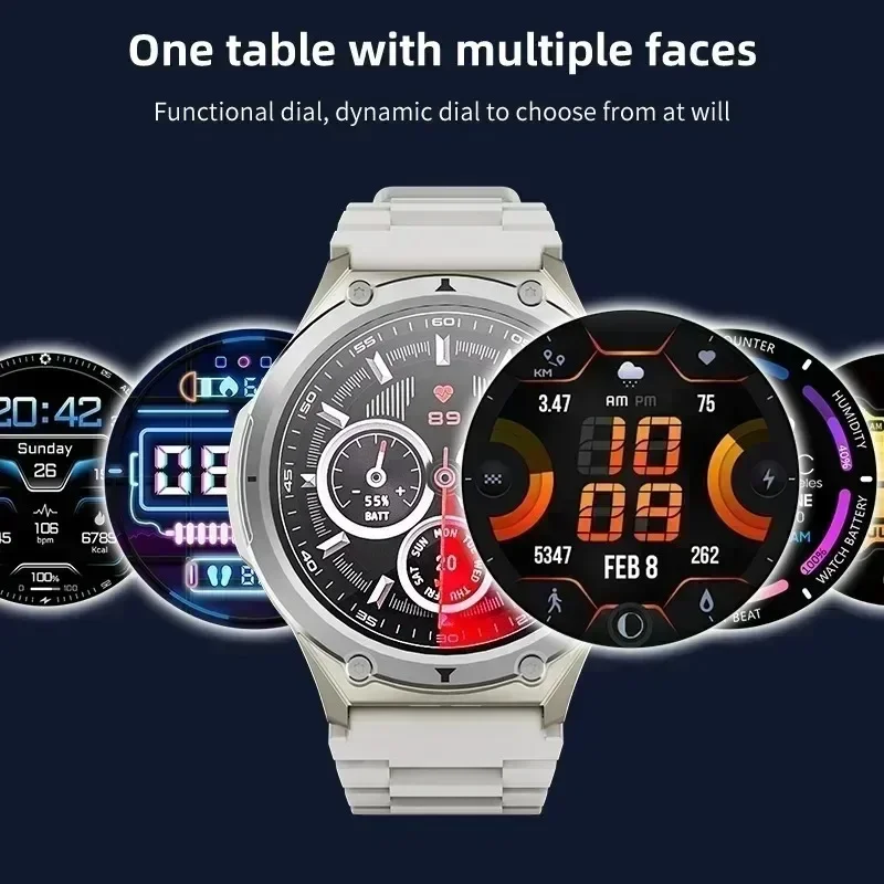 H12 4G/5G LTE Android Smartwatch: 1.6-inch AMOLED HD Display (720x720), GPS Positioning, WiFi Connectivity