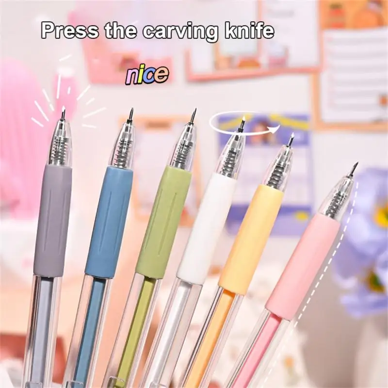 Set Paper Cut Knife Pen Refill Set Art Utility Knife Scrapbook Cutting Tool Precision Sticker Washi Tape Cutter DIY Craft