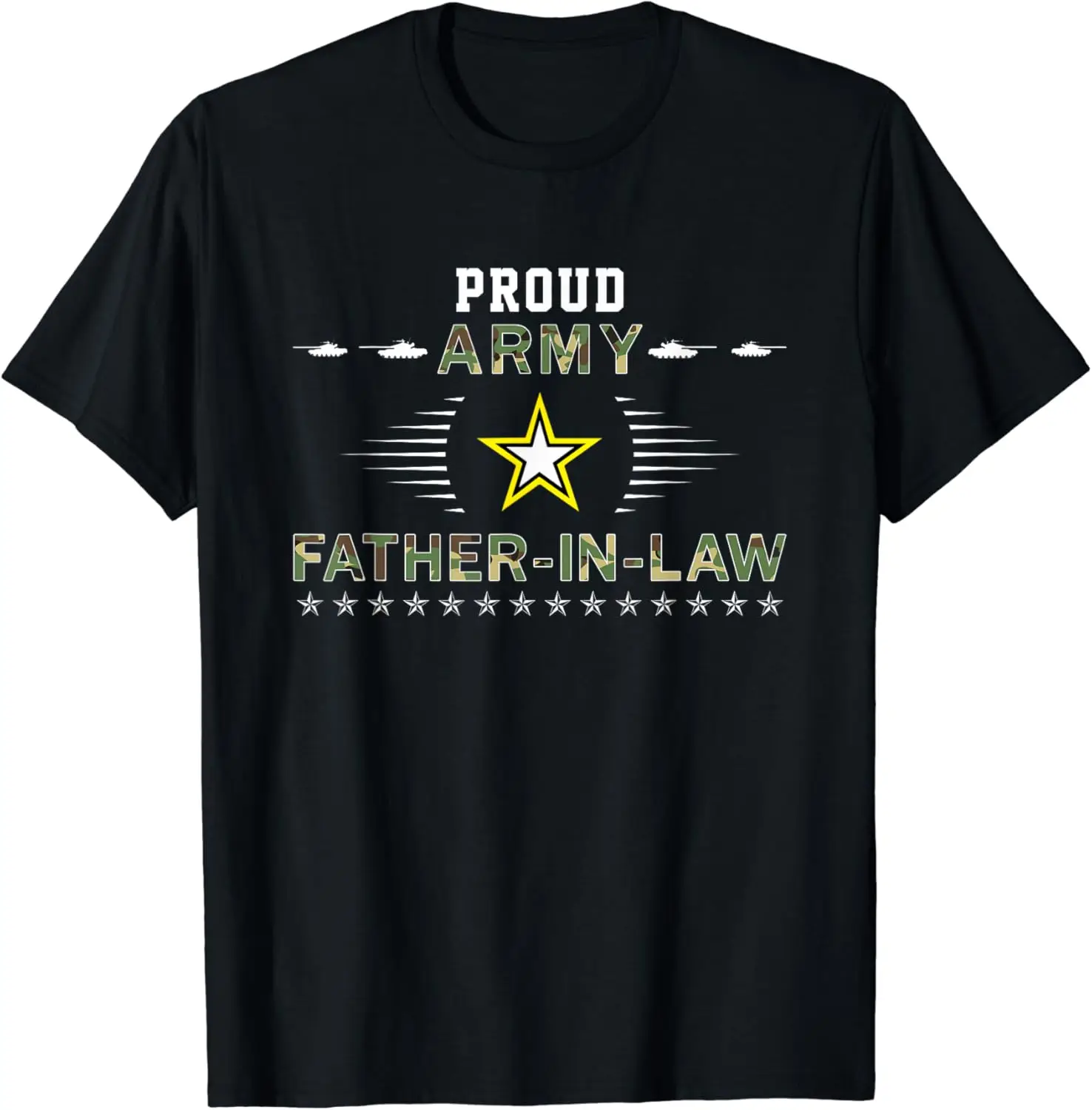 

Proud Army Father-In-Law Camouflage Graphics Army T-Shirt