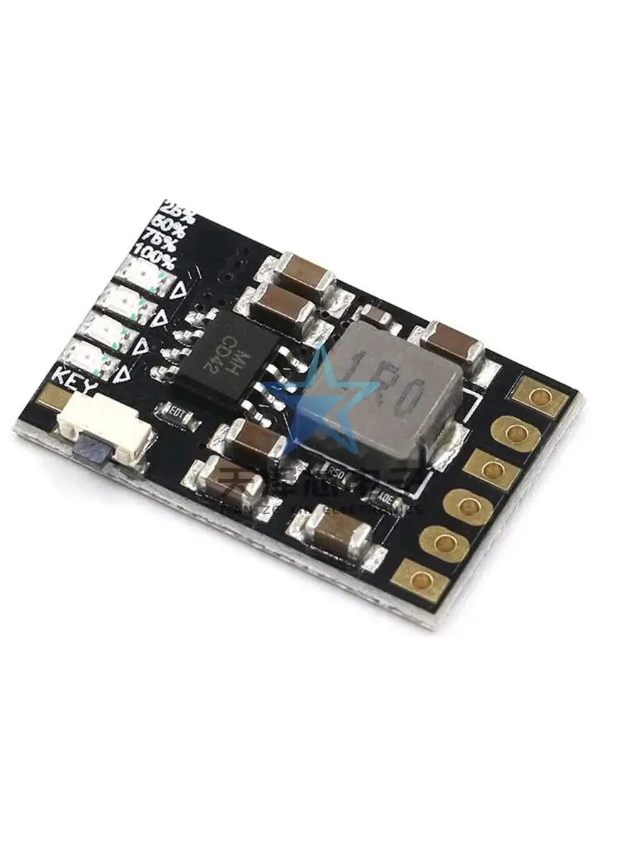 Modul terintegrasi pengisian daya dan pelepasan 5V, 2A 3.7V 4.2V 18650 baterai lithium meningkatkan perlindungan papan catu daya