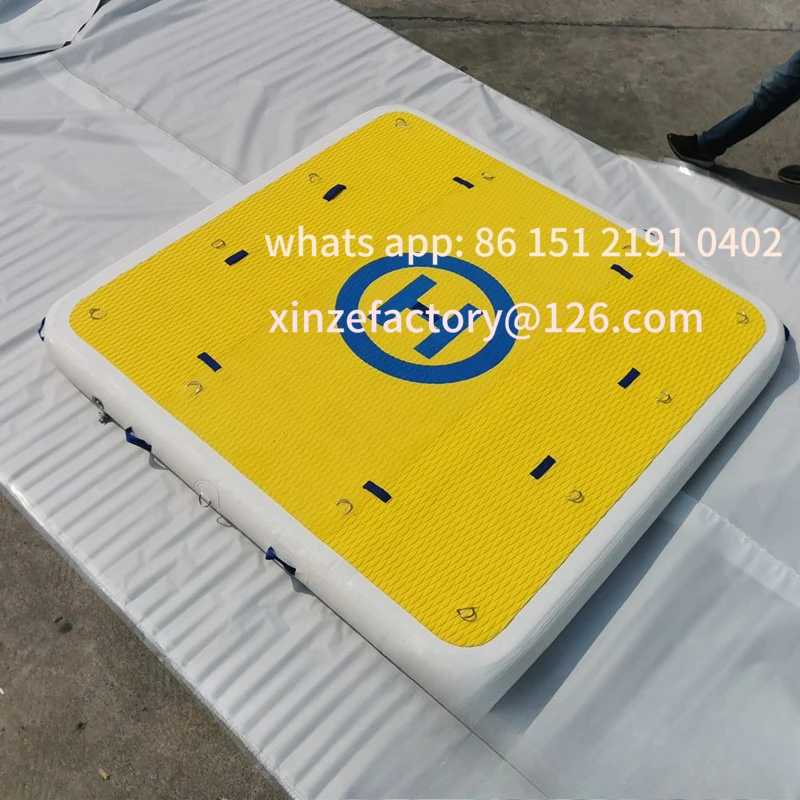 

Customizable Fishing Floating Platform Smooth Brushed Air Cushion Yacht Dock Inflatable Floating Platform Water Magic Carpet
