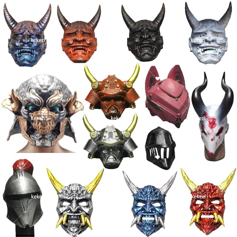 

Миниатюрная маска воина, модели масок солдат, масштабная фигурка злодейской головы 1:6, аксессуар для солдата в масштабе 1/12, аксессуары для фигурок и кукол.