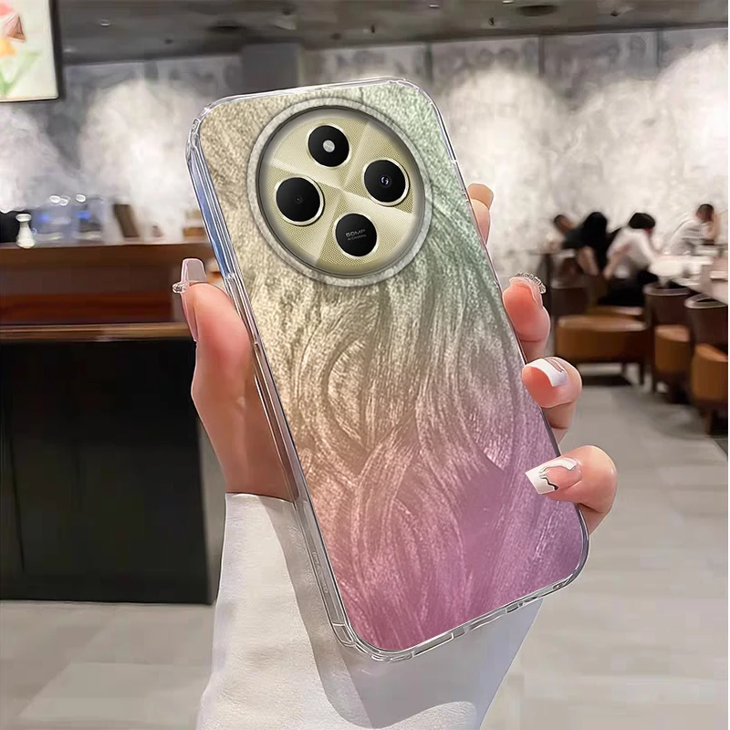 Funda gradiente para Xiaomi Redmi Note 14 13 10 10S 9 8 Pro Plus 14C 13C 9C A3 A2 A1 Poco X7 M6 M5s X3 14T 13T Funda para mujer