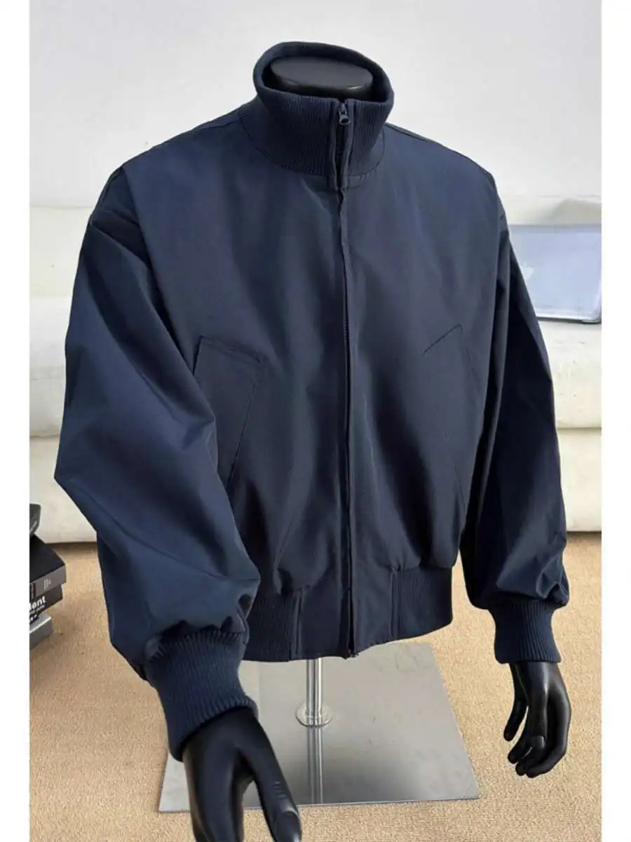 

American Retro Pilot Jaet Men Spring Autumn Sport mat Loose Casual Top Coat Polyester Fiber Youth All Seasons