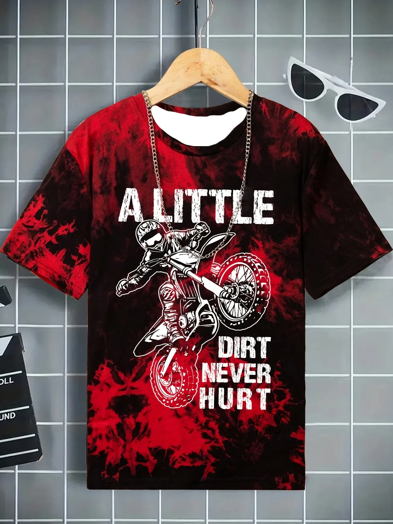 

Summer Boys Fashionable Boys' and Boys' T-shirts A Little Dirty Never Hurst Letter Printed Children's Cute Short Sleeved T-shirt