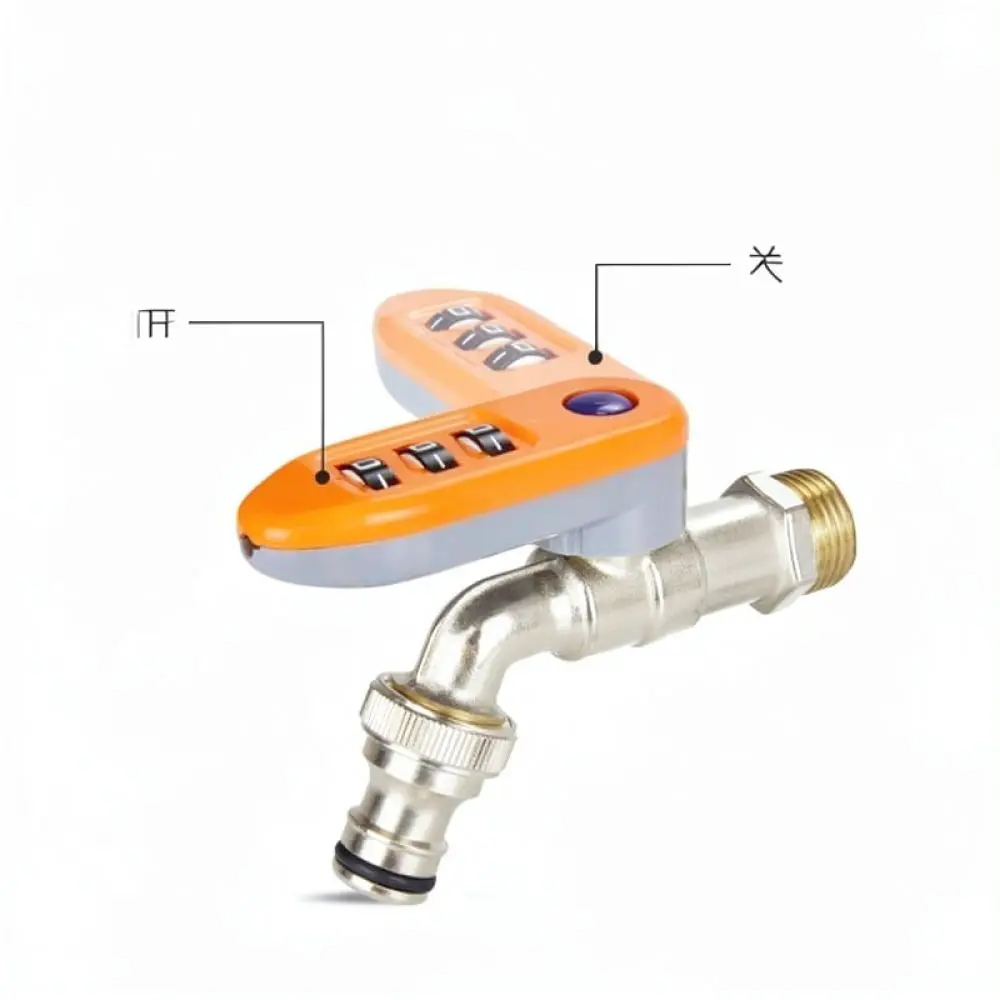 Outdoor Anti Theft Lock Water Faucet Zinc Alloy Security Spigot For Garden Yard Patio Washing Machine Heavy Duty Flow Tap