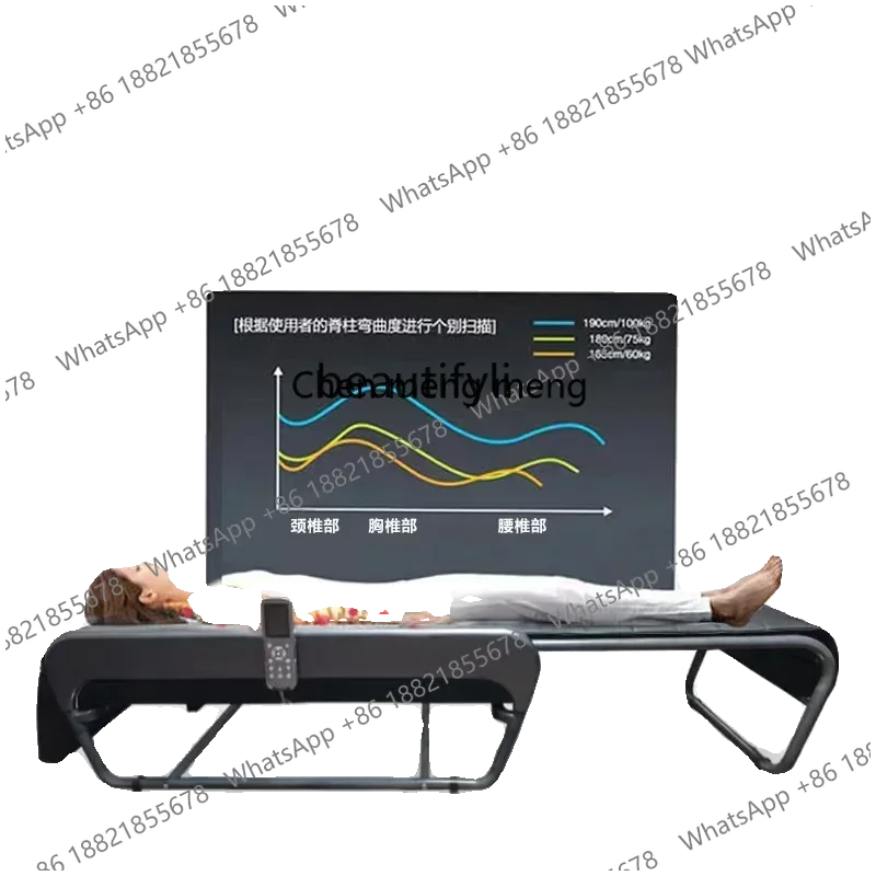 zS173Spine and cervical correction multi-functional warm physiotherapy bed 4D electric jade full body massage bed
