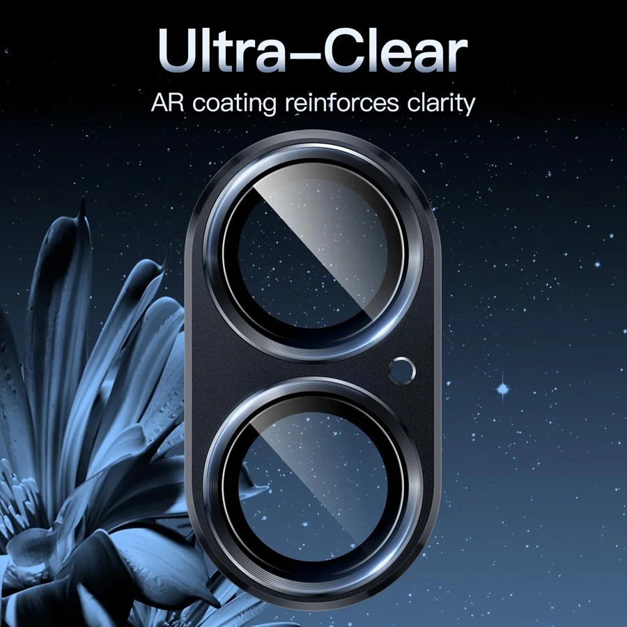 Kaca Pelindung Lensa Kamera Pelindung Logam untuk iPhone 16 Pro Max 16Plus Film Pelindung Lensa Belakang untuk Lensa iPhone 16 Plus 16Pro