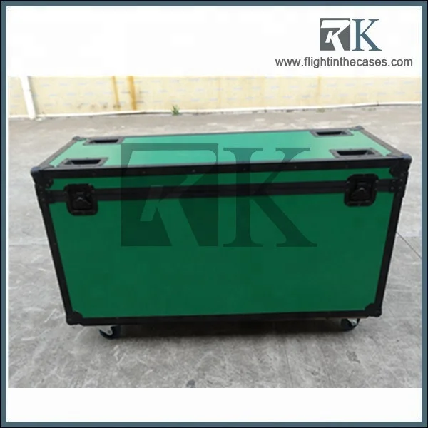DJ Flight Case, Heavy Duty 3/8 inch Plywood Road Case, for Pioneer DDJ, Technics Turntable and Guitar Pedals, ATA 300 Standard