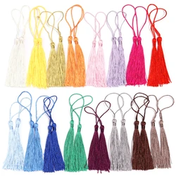 30pcs/lot 8cm Tassel Silk Fringe Silky Floss Bookmark Tassels Mini Tassels For DIY Craft Decoration Making Souvenir Bookmarks