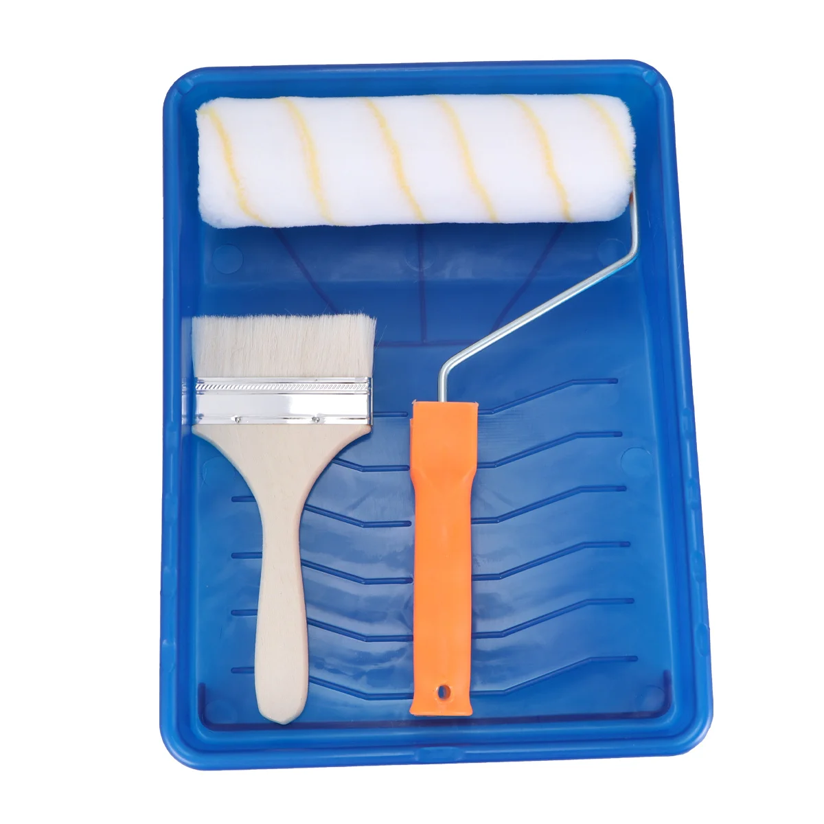 

1Set Paint Roller Set Home Decorating Tool Durable Easy to Use for Beginners and Pros Refresh Roller Brush Kit