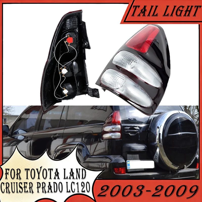 

For Toyota Land Cruiser Prado LC120 2003 2004 2005 2006 2007 2008 2009 Car Rear Tail Light Brake Light Taillight Without Bulbs