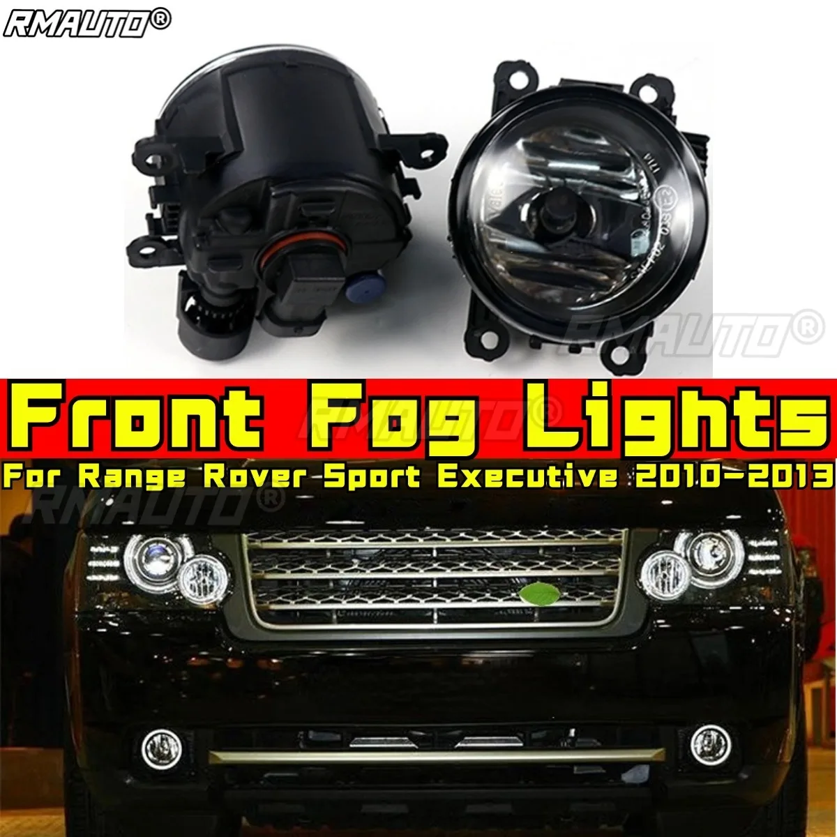 Front Fog Lights Front Driving Lamp Halogen LED Bulbs Chin Body Kit For Range Rover Sport Executive 2010-2013 Car Accessories