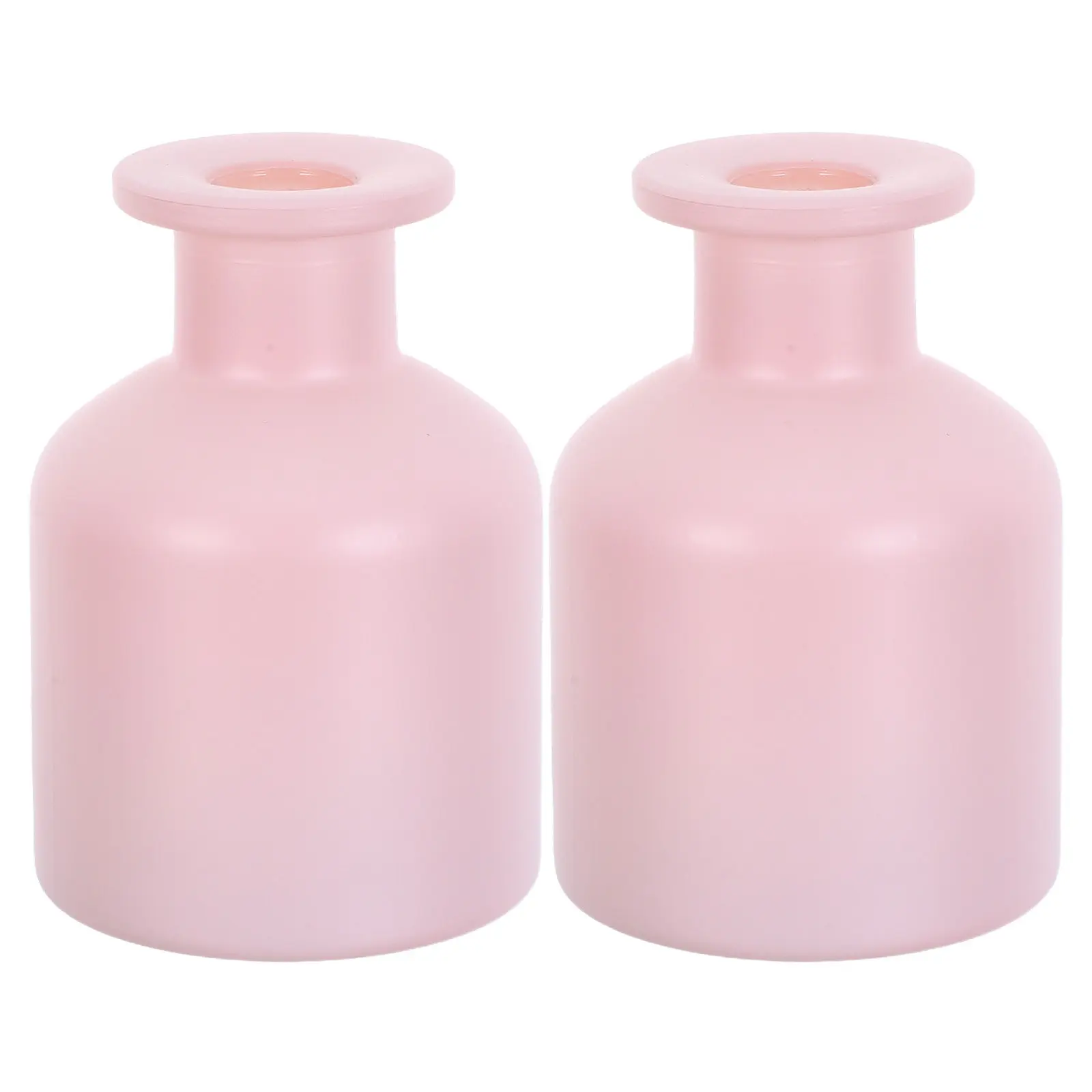2Pcs Glass Aromatherapy Diffuser Bottles Refillable Container For Office Worker Autumn Home Decoration Cylindrical