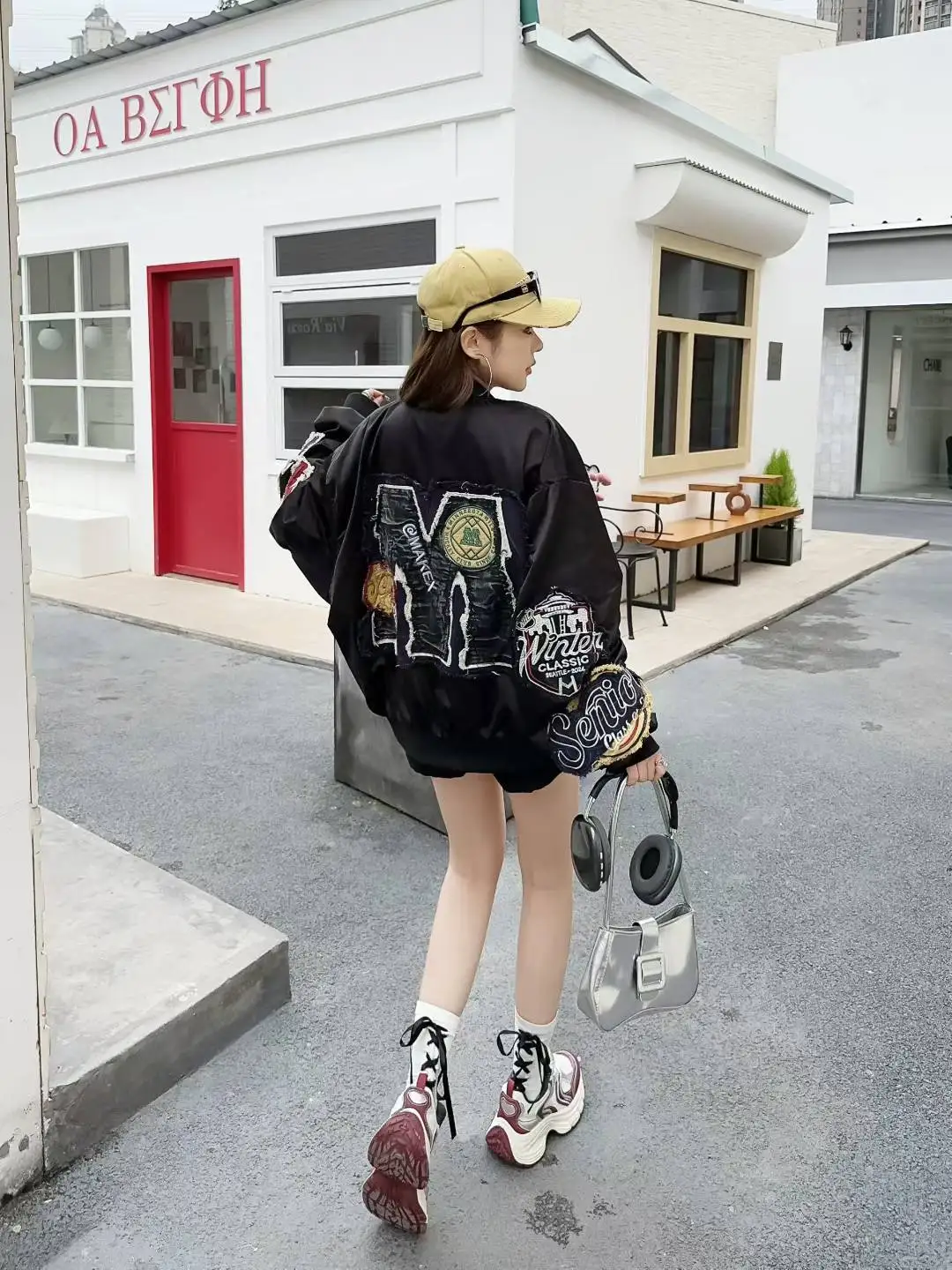 European Style Trendy Brand Baseball Jacket for Women Spring and Autumn Heavy Embroidery High-end Loose Fit Flight Jacket