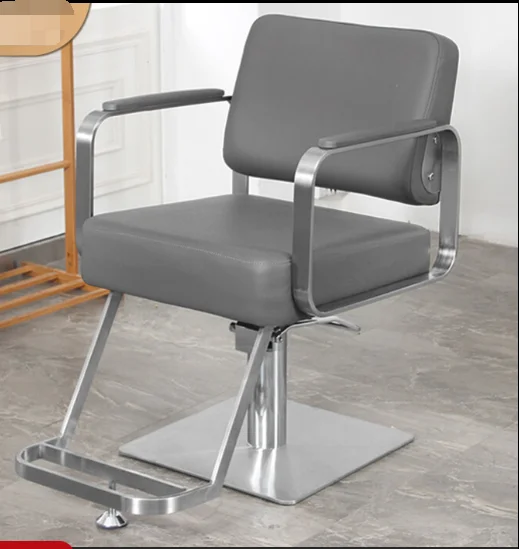 

Hair salon chairs, stainless steel armrests, hair salon chairs, modern and fashionable hair cutting chairs, dedicated to hair sa