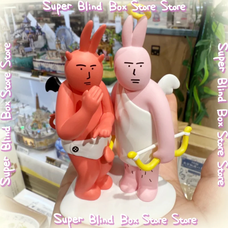 

Подлинная новая глухая коробка с розовым кроликом Plzdot, серия «Красивое настроение», абстрактный кролик, забавные фигурки, украшения, настольный тренд, подарок