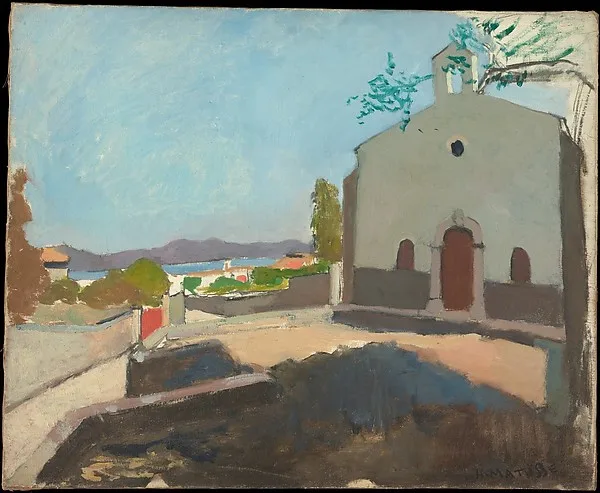 Canvas Painting Wall Art ,Dhapel of Saint Joseph Saint Tropez 1904 by Henri Matisse,Free Shipping,High Quality