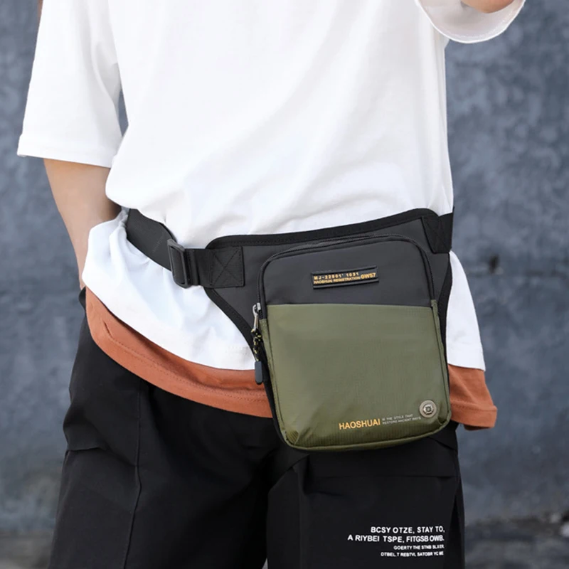 Motorcycle Rider Drop Leg Bag Waist Pack for Men Travel Assault Male Nylon Belt Messenger Cross Body Fanny Pack Hip Thigh Bags