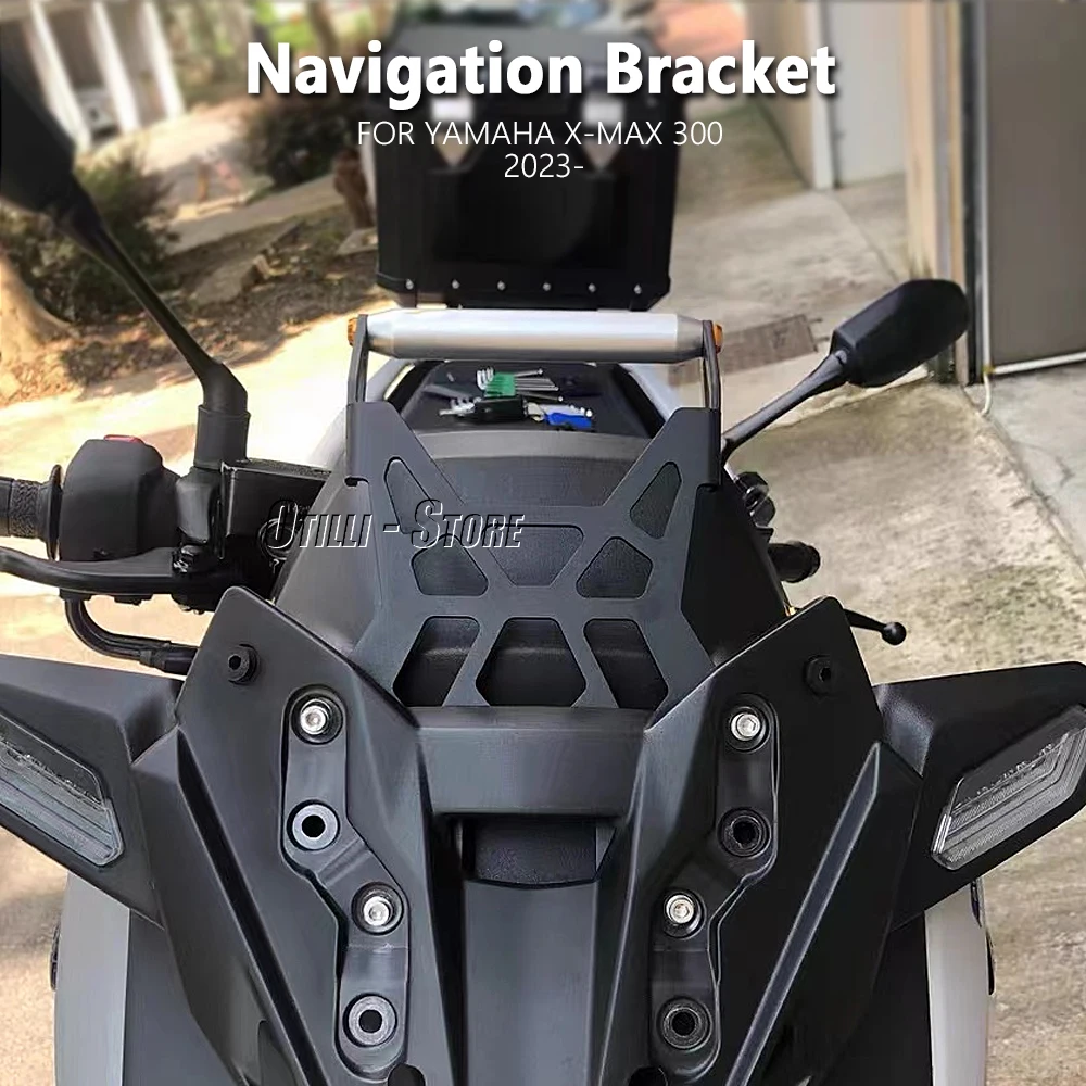 For Yamaha X-MAX Xmax 300 XMAX300 2023 Motorcycle GPS Phone Holder USB Wireless Charger Navigation Support Bracket Mount Stand