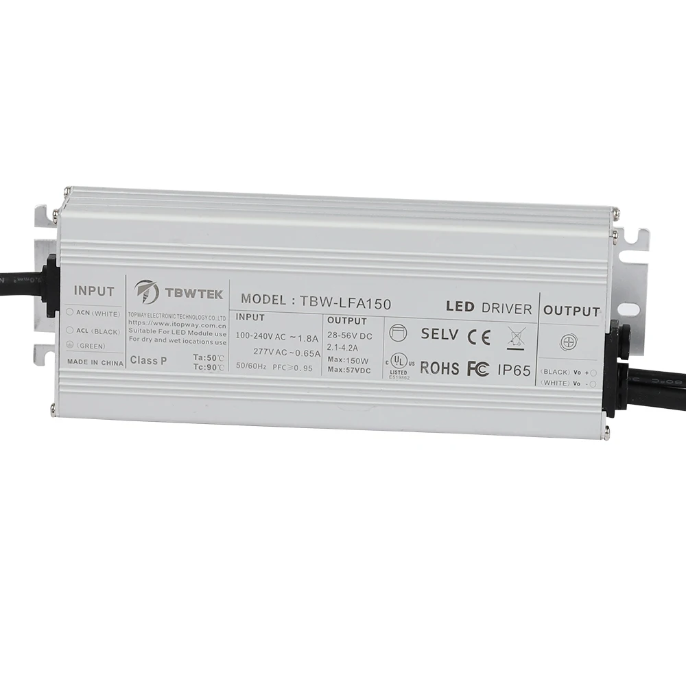 TBWTEK 150W Aluminum Ip67 Waterproof Led Driver For Outdoor Street Lamp Flood Light High Bay