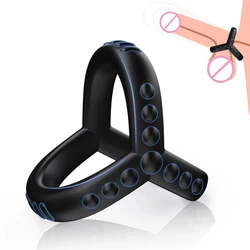 Penis Ring Reusable Silicone Semen Cock Ring Penis Enlargement Scrotum Bind Delayed Ejaculation Sex Toys For Men Couple Rings