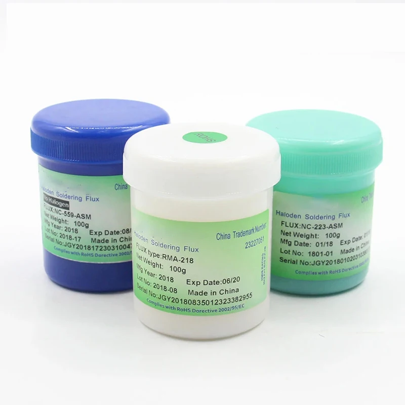 100G Flux Original NC 559 218 ASM for BGA Welding Rework Station No-Clean Soldering Flux Tip Refresher Soldering Paste Welding