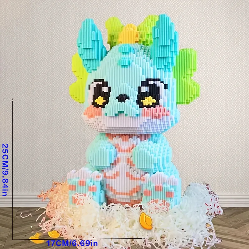 30000Pcs Dragon Baby Model Building Blocks Floor-Standing Large Ornament Year of the Dragon Building Block Gift Handmade Creative view 6