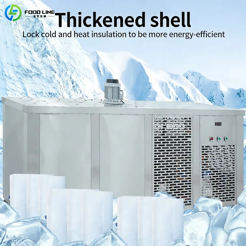Customized Commercial Industrial 10 Ton 10 Ton Ice Cube Maker Ice Brick Molding Machine Ice Block Making Machine Plant Price