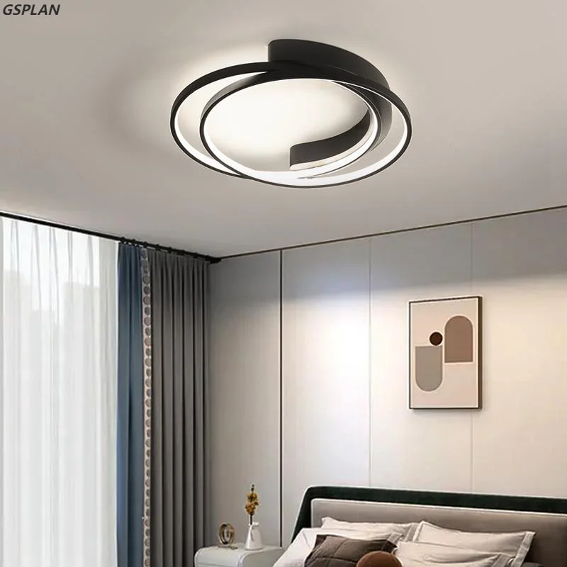 Doppel ringe LED Kronleuchter Lichter für Wohnzimmer Esszimmer Schlafzimmer Studie Küche Innen beleuchtung dimmbare Home Deco Lampen