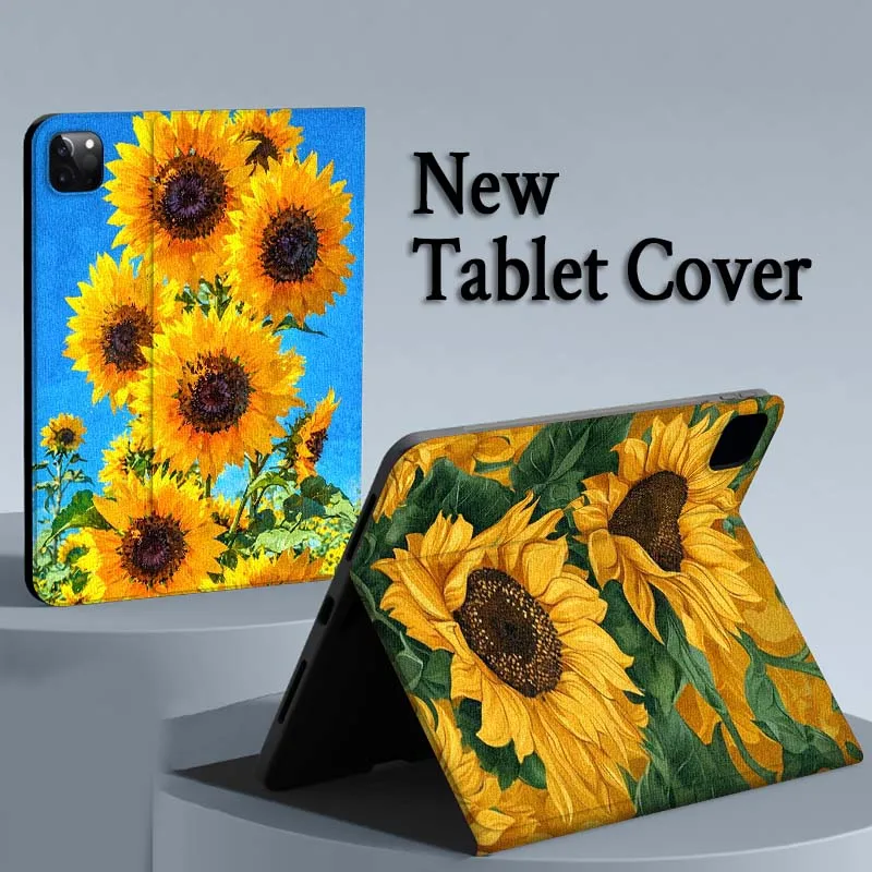 

Radiant and blooming sunflowers For iPad Air Mini Pro 7 6 5 9.7 11 10.5 12.9 Automatic Sleep/Wake Tablet Case